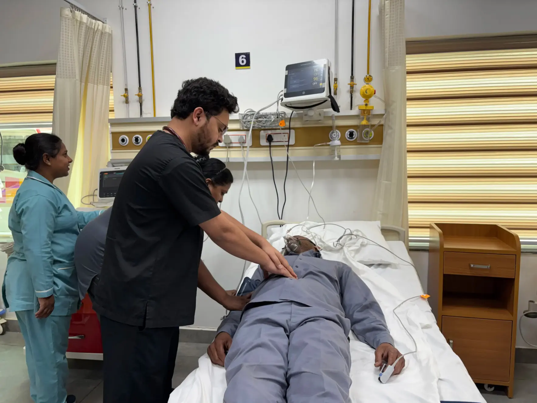Doctor conducting a patient consultation in a modern clinic