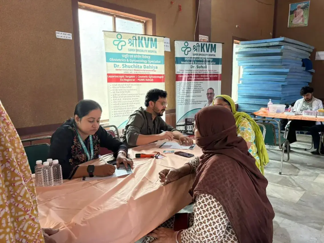 Community health outreach setup